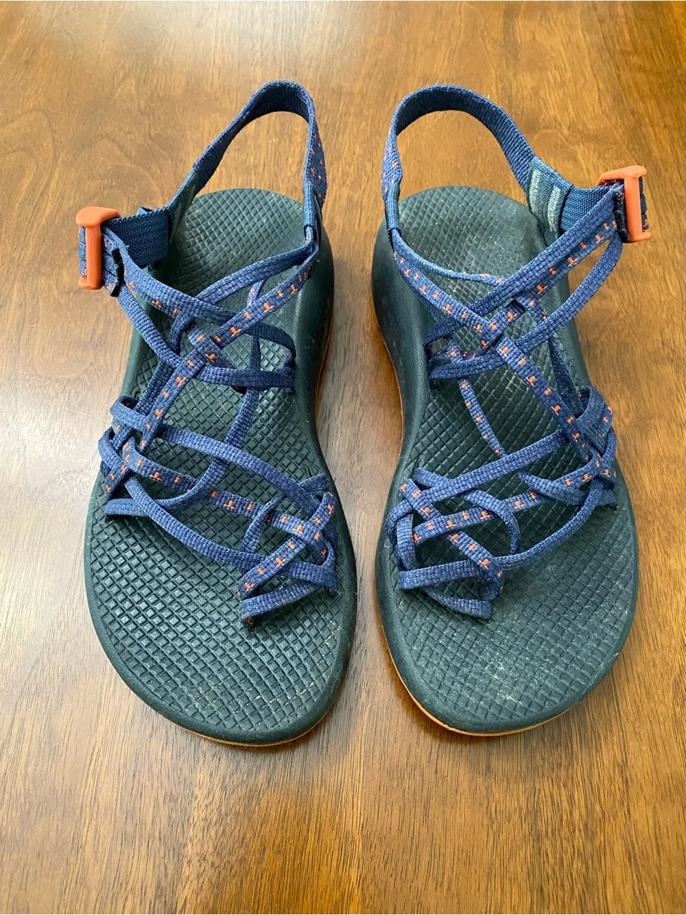 Women’s Chaco Sandals Blue Orange - 8